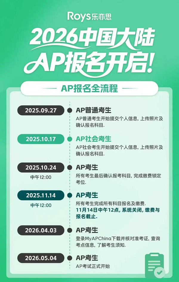 AP考試報名指南 AP考試報名指南